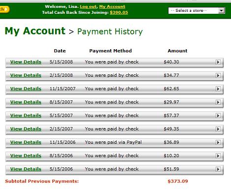 so far I've made almost $400 just by shopping!